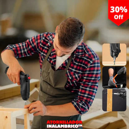 KIT DESTORNILLADOR ELÉCTRICO INALAMBRICO - INVLUYE MALETIN CON 47 PIEZAS