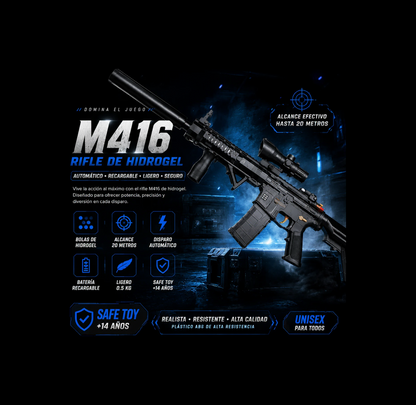 RIFLE M416 DE HIDROGEL