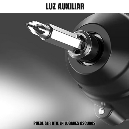 KIT DESTORNILLADOR ELÉCTRICO INALAMBRICO - INVLUYE MALETIN CON 47 PIEZAS