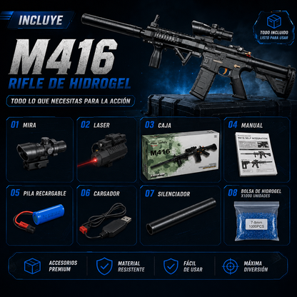 RIFLE M416 DE HIDROGEL