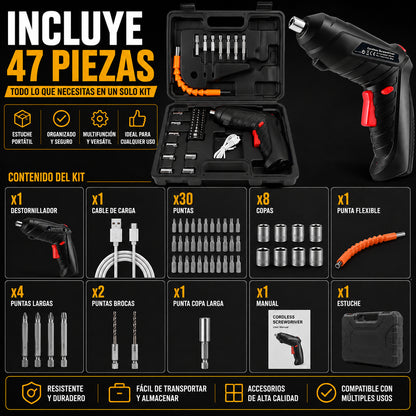 KIT DESTORNILLADOR 47 EN 1